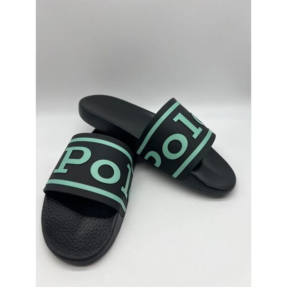 Polo Ralph Lauren Cayson Slide Black Man's Size 13M NEW - Picture 3 of 12